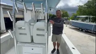 Eastward Boats - Euro transom, ridge less cap, and dual seats.  Horizon 3000
