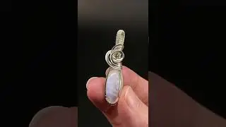 Rainbow Flash Moonstone and Tarnish Resistant Argentium Silver Wire Wrapped Pendant