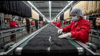 Inside the Human Hair Factory &ndash; How Real Hair Becomes $5,000 Wigs (Full Process)