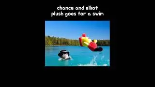 chance and elliot plush go for a swim #roblox #forsaken #edit #memes #robloxedit