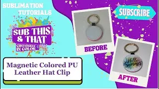 Sublimation Magnetic Colored PU Leather Hat Clip