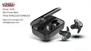 Secure Fit Earbuds with mini Power Bank for cell phone