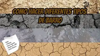 Como hacer  BARRO SECO Y HÚMEDO FÁCIL, RÁPIDO Y BARATO -TUTORIAL MODELISMO Y ESCENOGRAFÍA-