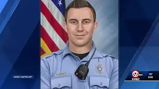'Truly one of our heroes': Kansas City, Kansas, police officer Hunter Simoncic remembered at vigil