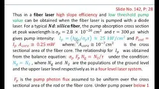 Slide 142-F  Fiber Lasers, Solid State Lasers, Laser Physics Course