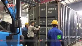 SPV is loading 6 CBM Garbage Compactor Truck FOTON into 40
