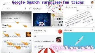 Google Search surprises - fun tricks - try with your mobile