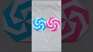 Paper Lolipop 🍭🍭 #lollipop #diy #shorts #youtubeshorts #trending #papercraft #craft #art #ytshorts