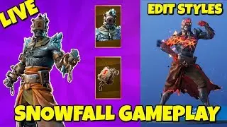 NEW 'Fire King' SNOWFALL SKIN GAMEPLAY IN FORTNITE