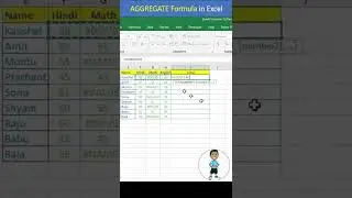 AGGREGATE Formula in Excel #excel #exceltips #exceltutorial #msexcel #microsoftexcel #developer