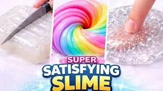Super Satisfying Slime ASMR 🤤 | Relaxing Slime Cutting, Poking & Swirls