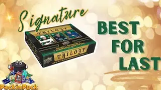 Best Trilogy Box Yet! Signature Puck Luck! Upper Deck 2022-23 Trilogy Hockey Hobby Box Break