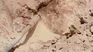 Air Hammer in A800 HDD machine for drilling in rock