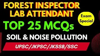 JKSSB Forest Inspector/Laboratory Attendant: Top MCQs/General issues on Environment- Noise Pollution
