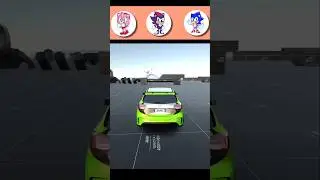 Трюки на машине команды Соника #sonic #viral #shorts #cartoon #car