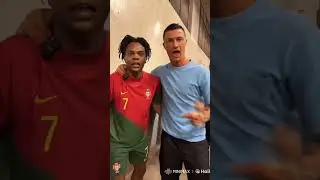 speed became zombie and chase ronaldo #ishowspeed #ai #ronaldo #zombie