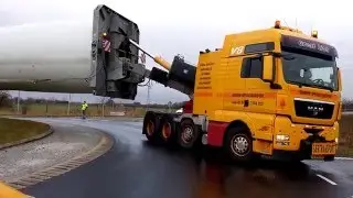 HOW TO TRANSPORT A 73,5 METER WINDMILL BLADE