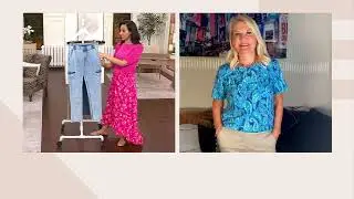 Isaac Mizrahi Live! True Denim Straight Leg Cargo Jeans on QVC