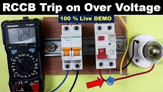 RCCB Will Now Give Over Voltage Protection || Varistor connection with RCCB @ElectricalTechnician