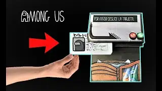 Incre&iacute;ble AMONG US DIY#1 | Creando la misi&oacute;n de la tarjeta de Among Us con cart&oacute;n ✂️