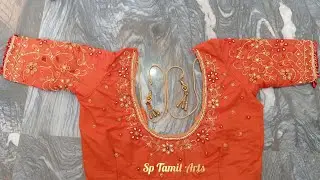 aari work  blouse  / stone blouse model 2 / aari designer / sp tamil arts