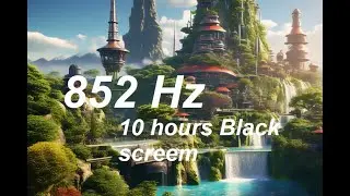 852 Hz Pure Tone   10 Hours   Black Screen   Inner Strength, Energy at Cellular Level