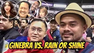 PBA Courtside: Ginebra vs Rain or Shine - Senator Bong Go, Norbert Torres, Nikkie Millares