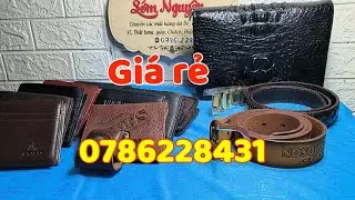 Ví, thắt lưng nam da bò, cá sấu, da đà điểu  giá rẻ, bao ship. 0786228431(30/10)