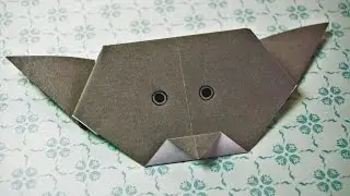 How to make a paper cat face