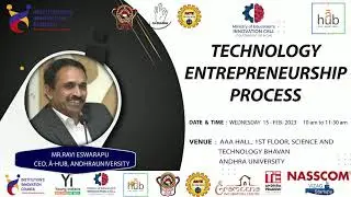 Technology Entrepreneurship Process (Idea to Enterprise)  | Mr. Ravi Eswarapu