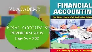 Final Accounts Exercise Problem No 19
