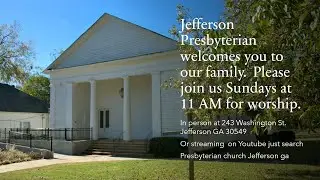01/18/26 -Jesus' Dream Church:  The Church Scattered - Jefferson Presbyterian Church