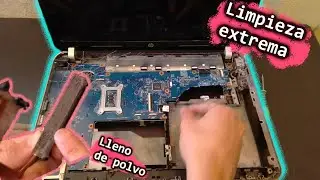 Esta laptop estaba muy sucia!!! Cambio de RAM y pasta térmica HP dv4