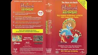 Opening to The Chipmunk Adventure (1998 Screener VHS)