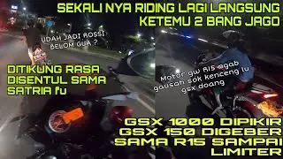 LAGI LAGI ! Dikira Gsx150 di geber sama R15 sampai limit ! diajak nikung kek rossi sama bang jago!