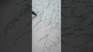 bee in flight | illustration & drawing