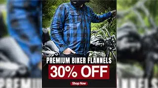 Biker Alert! 30% OFF Premium Armored Flannels #danielsmart #biker #flannelshirt #motorcyclegear