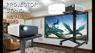 Mobile Projector Stand Rolling Height Adjustable Projector Presentation Cart /Projector Trolley
