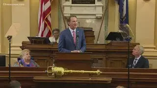 Virginia Governor Youngkin touts economic growth, faces sharp criticism from Democrats in final addr