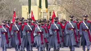 VMI cadets prepare for march at inauguration