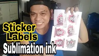 Sticker Labels Sublimation ink Extra income | Make your own label for you business | SirTon Prints