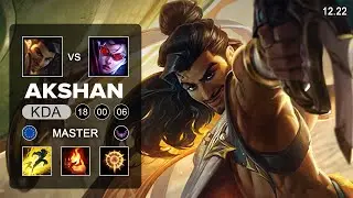 Akshan vs Vayne Top - EUW Master - Patch 12.22 Season 12