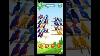 Color Bird Sort Puzzle Game Level 127 #shorts