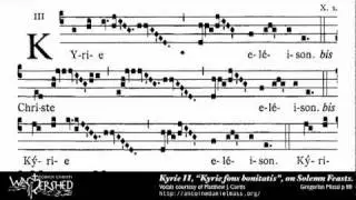 Kyrie II from Mass II, Gregorian Chant