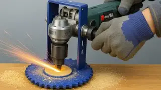 Angle Grinder Hack | How To Make An Ultra Precision Router Attachment For An Angle Grinder
