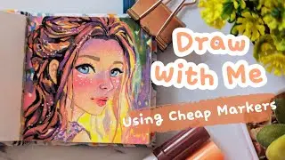 Draw With Me ✨ | Hightune markers #shopeehaul #artoftheday