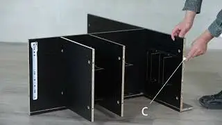 Floating Wine Cabinet Installation