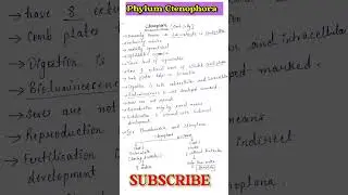Phylum Ctenophora | Ctenophora | Animal kingdom | Phylum #biology #biologyshort #biologynotes #Short