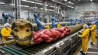How Cobra Meat Is Processed  Inside a Modern Cobra Meat Factory Full Process
