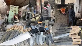 The Incredible Process of Making Sharp-Edge Bowie Knives Inside the Factory  | How Knife Are Made